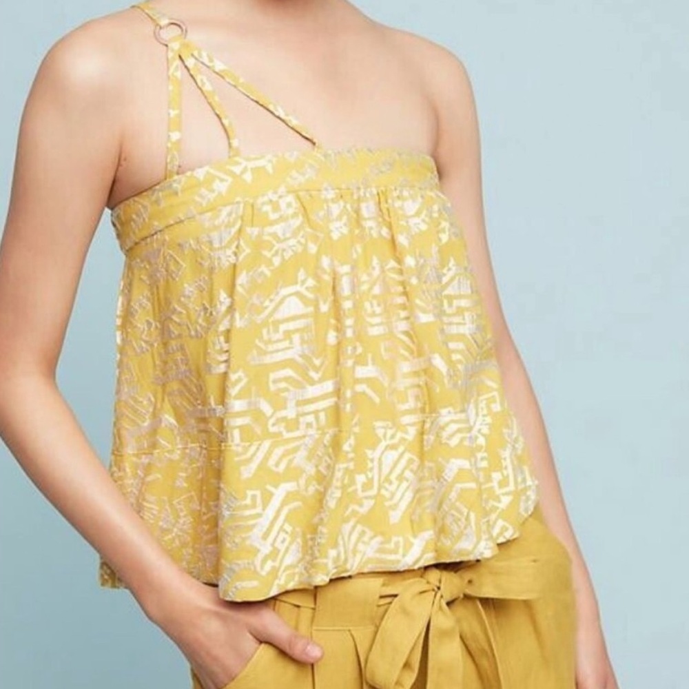 Anthropologie One Shoulder Top